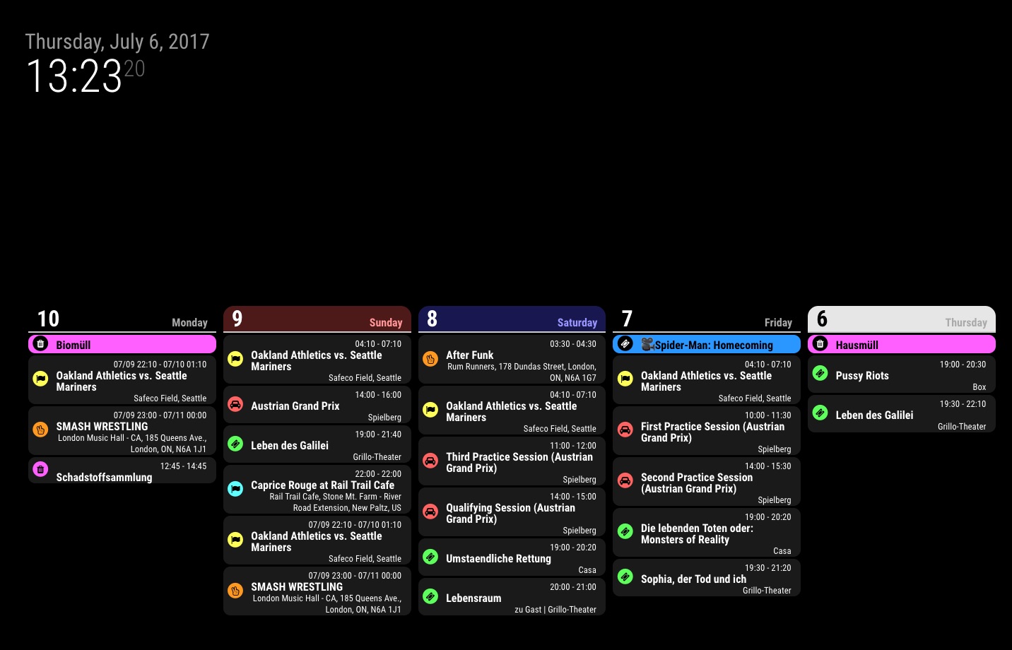 Alternative Calendar View | MagicMirror Forum Alternative Calendar View | MagicMirror Forum