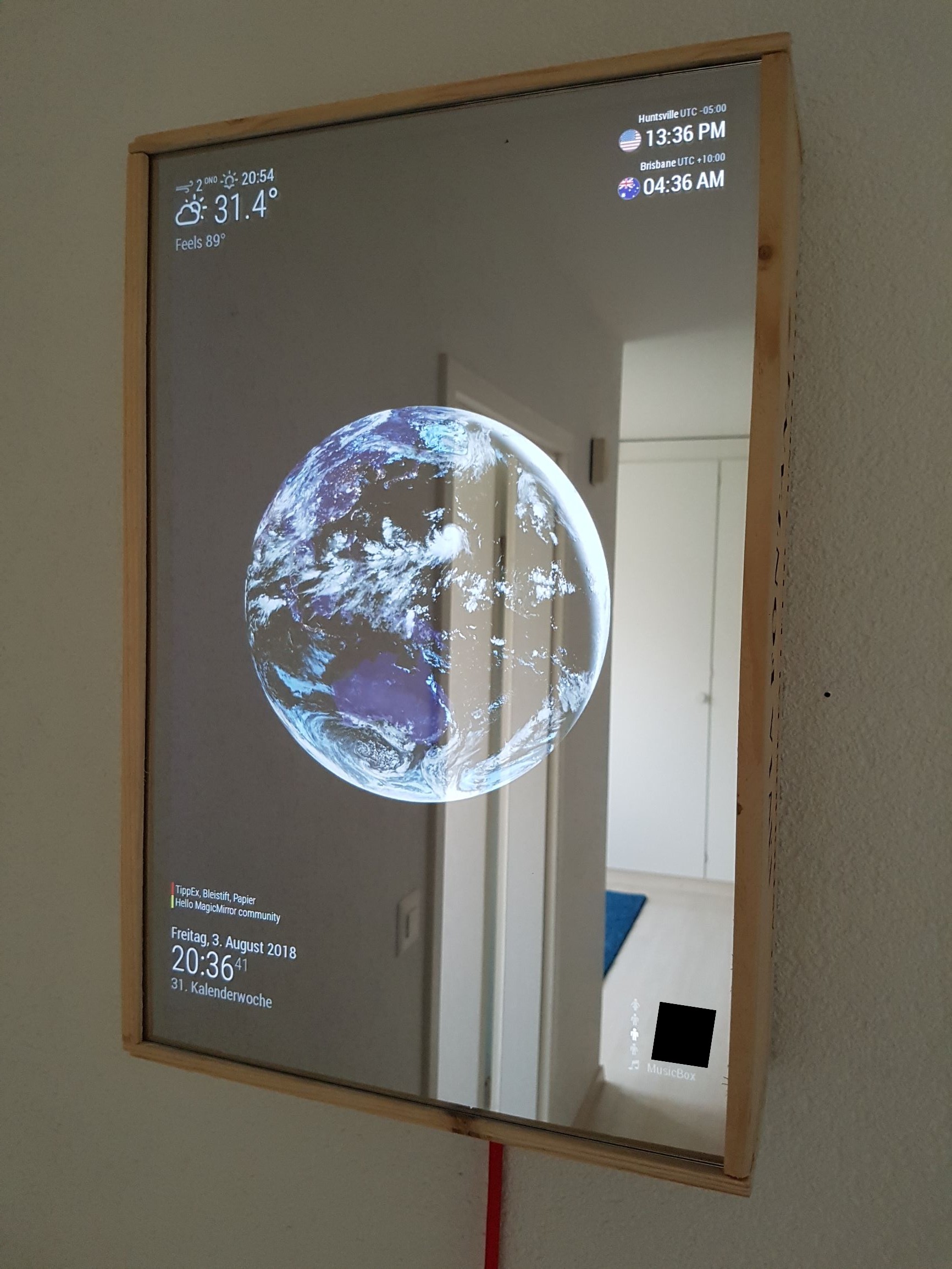 building magic mirror modules