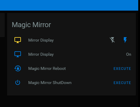 home assistant magic mirror