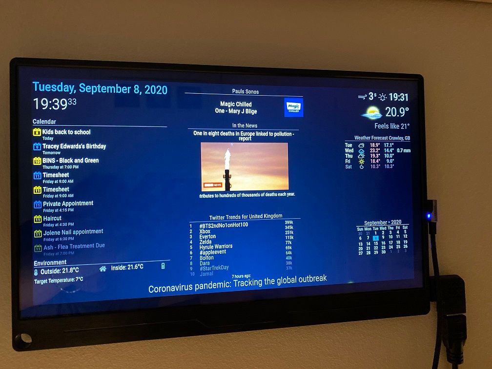 raspberry pi 4 magic mirror 2