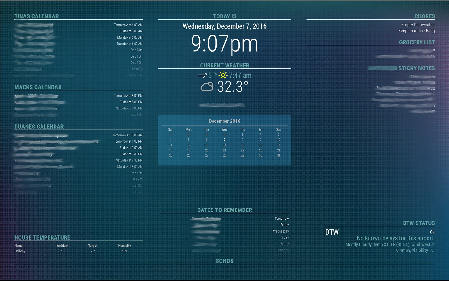 Family Info Board | MagicMirror Forum Family Info Board | MagicMirror Forum